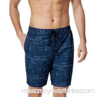 Ryan Seacrest Men's Printed Drawstring Swim Trunks Navy M B0711YT5CL